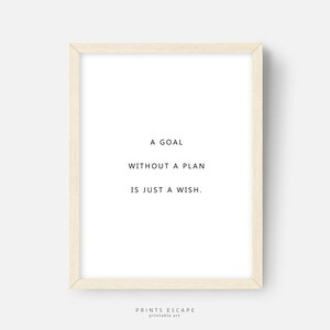 A Goal Without Plan Is Just A Wish T-shirt For Men –