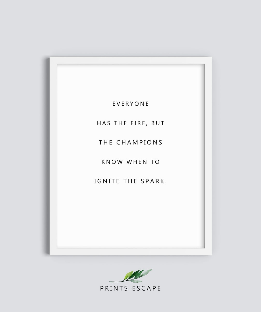 Sports Quote Print Inspirational Quote Motivational - Etsy