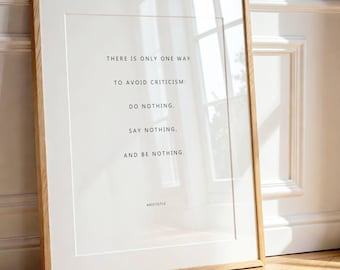 Aristotle Quote Print, Entrepreneur Office Decor, Leadership Quotes, Success Mindset, Creative Studio Decor (Digital Download)