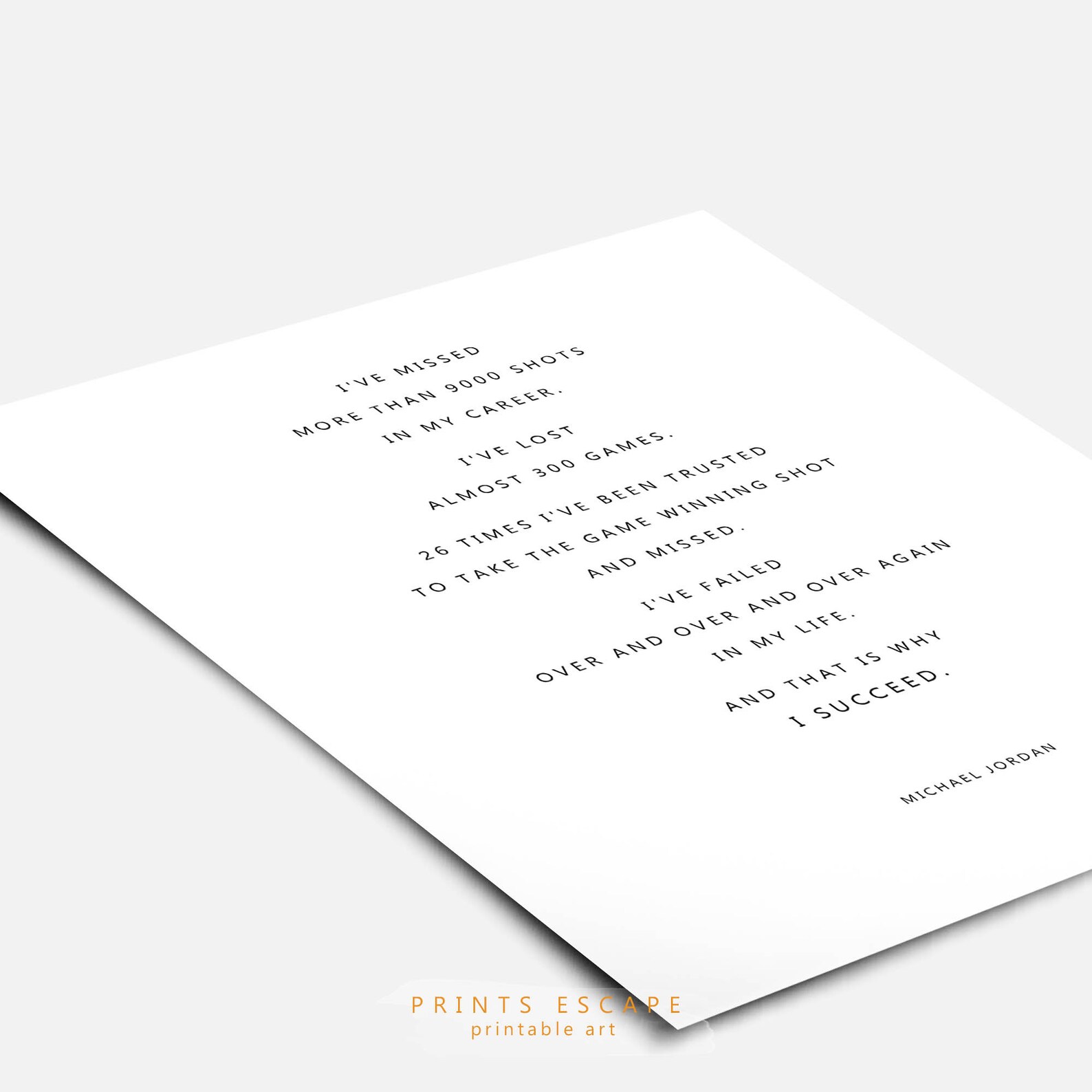 Michael Jordan Quote Sports Quotes Michael Jordan Basketball Quote