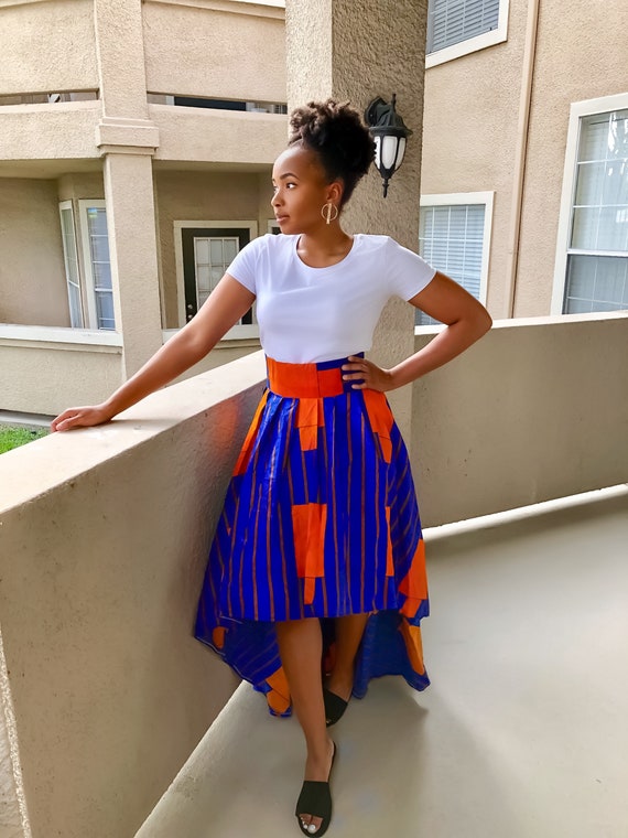 high low ankara skirt