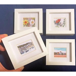 Set of 4 Mini Framed Artworks- Choose any 4 images