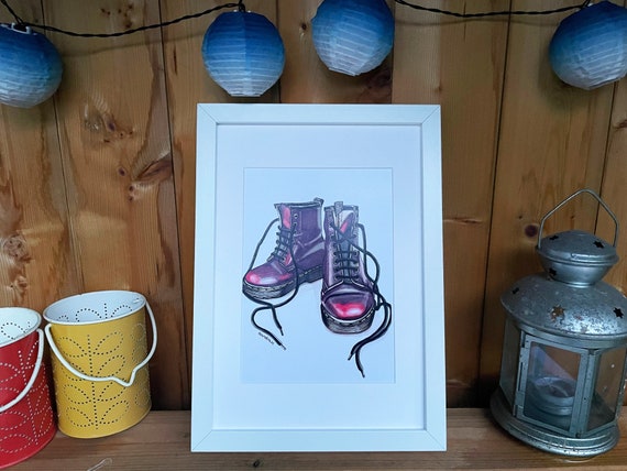 Limited Edition Print of a Pen and Ink Drawing of Classic