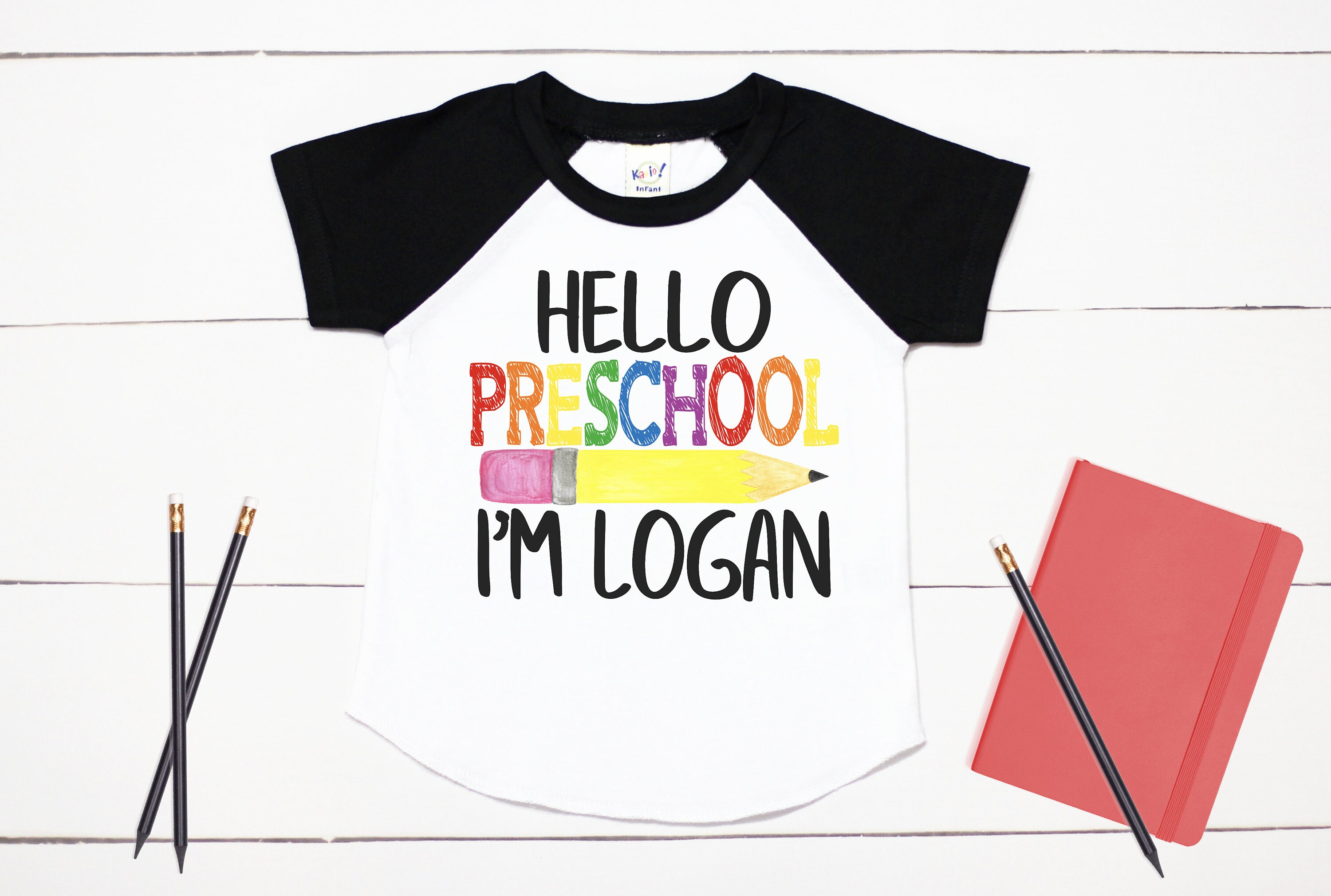 Hello Preschool // Custom Preschool Shirt // Pre K Shirt // Back To S…