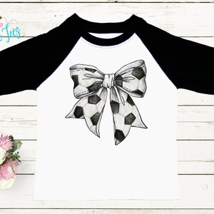 Girls Soccer Bow Shirt - Girls Sport Shirt - Kids Soccer Shirt - Toddler Shirt - Baby Girl Shirt - Kids T Shirt - Kids Fall Shirt