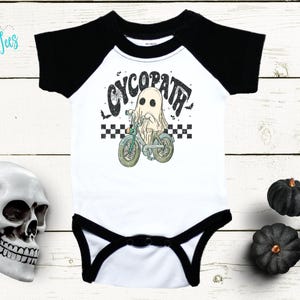 Cycopath Halloween Bodysuit - Boys Halloween - Ghost Kids Shirt - Kids Halloween Shirt - My First Halloween - Funny -