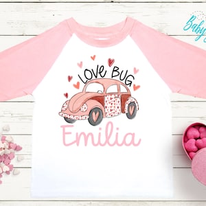 Girls Valentines Day Shirt - Love Bug Shirt - Kids Valentine&#39;s Day Shirt - Toddler Valentine&#39;s Shirt - Valentine&#39;s Day Love Bug Shirt