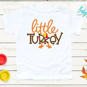 Little Turkey Shirt - Thanksgiving Shirt - Turkey t shirt - Boys Thanksgiving Shirt - Funny T Shirt - Fall Kids Shirt - Kids Shirt