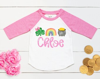 st paddys day toddler girl shirt