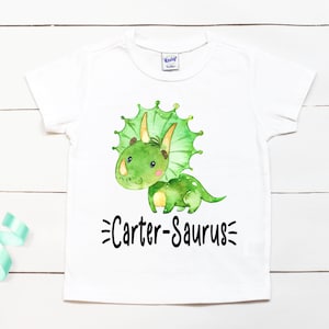 Dinosaur Name Shirt // Personalized name // Toddler Boy Shirt // Baby Boy Clothes // Dinosaur Kid Shirt // Kids Dinosaur Shirt // Kid