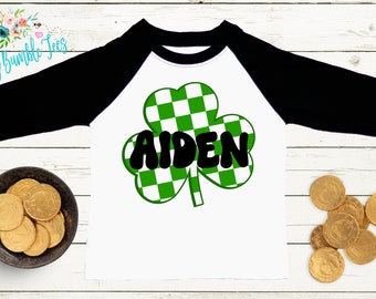 St Patricks Day Clover Shirt // Boys St Patricks Day Shirt // St Paddy's Day // Toddler Shirt // Kids St Patricks Day Shirt // Toddler shirt