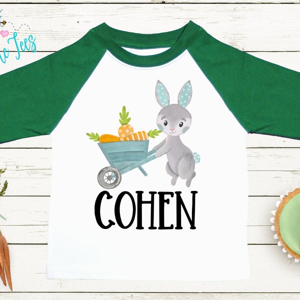 Easter Bunny Shirt // Personalized Name // Easter Kids Shirt // Boy Shirt // Kids Easter Shirt // Toddler Shirt // Easter Bunny T Shirt
