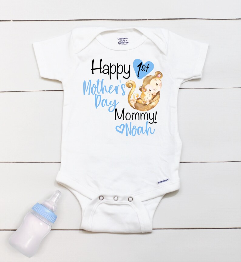 Happy 1st Mother's Day Onesie // Personalized Name / First Etsy