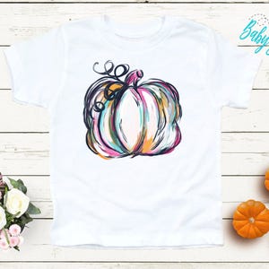 Colorful Pumpkin Shirt // Pumpkin Patch Shirt // Girls Fall Shirt // Fall Toddler Shirt // Kids T Shirt / Halloween // Kids Fall Shirt
