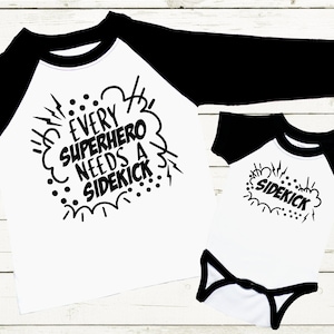 Every Superhero needs a Sidekick // Little Brother  // Big Brother Shirt  // Big Brother Little Brother Outfit // Matching Outfits