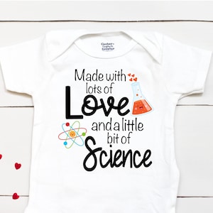 Made with lots of Love and a little bit of Science  // IVF  // Pregnancy Announcement // Take Home Outfit // Baby Shower Gift