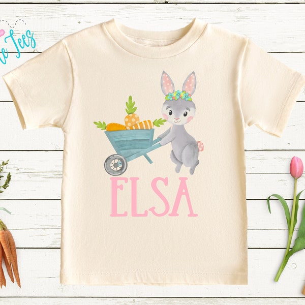 Easter Bunny Shirt // Personalized Name // Easter Kids Shirt // Girl Shirt // Kids Easter Shirt // Toddler Shirt // Easter Bunny T Shirt