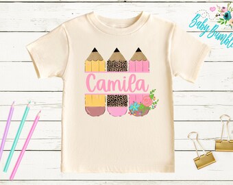 Back To School Shirt, Personalized School Shirt, Add A Name, Unique