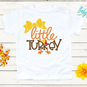 Little Turkey Shirt - Thanksgiving Shirt - Turkey t shirt - Girls Thanksgiving Shirt - Funny T Shirt - Fall Kids Shirt - Kids Shirt