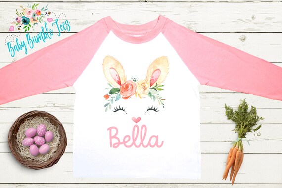 Easter Bunny Shirt // Personalized Name // Easter Kids Shirt // Girl Shirt // Kids Easter Shirt // Toddler Shirts // Easter Bunny T Shirt
