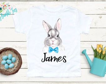 Easter Bunny Shirt // Personalized Name // Easter Kids Shirt // Boy Shirt // Kids Easter Shirt // Toddler Shirt // Easter Bunny T Shirt