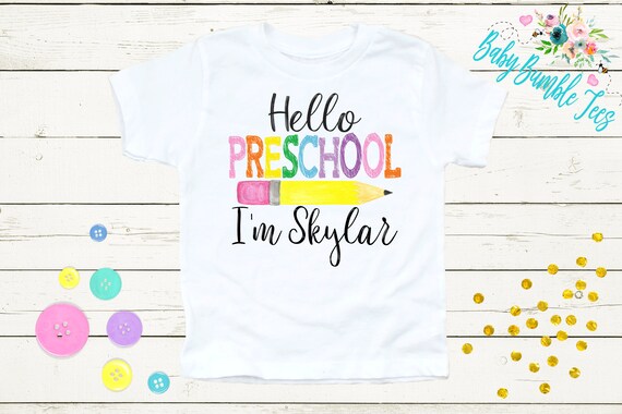 first day of preschool shirt boy