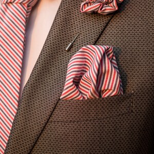 gifts for him Stripe Pocket Square, Handmade Pocket Square ,  Wedding, Grooms Attire, Pocket Square, Wedding Pocket Square