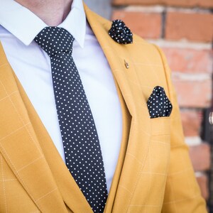 White Dots on Black skinny Tie, Dots ties, gift, gifts for him, anniversary, Wedding tie, Ties, Tie for men, Tie, Black and White Tie