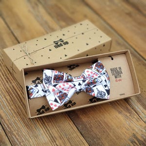 regali per lui Carte da gioco Papillon, Papillon, Papillon, Papillon fatto a mano, Papillon da matrimonio, Papillon per uomo, donna e bambino.