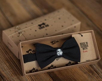 gifts for him Stormtrooper Bow Tie, Black Star Wars  Bow tie , Bow tie for men, Bow tie for women,Bow tie for kids.  Present bow tie.
