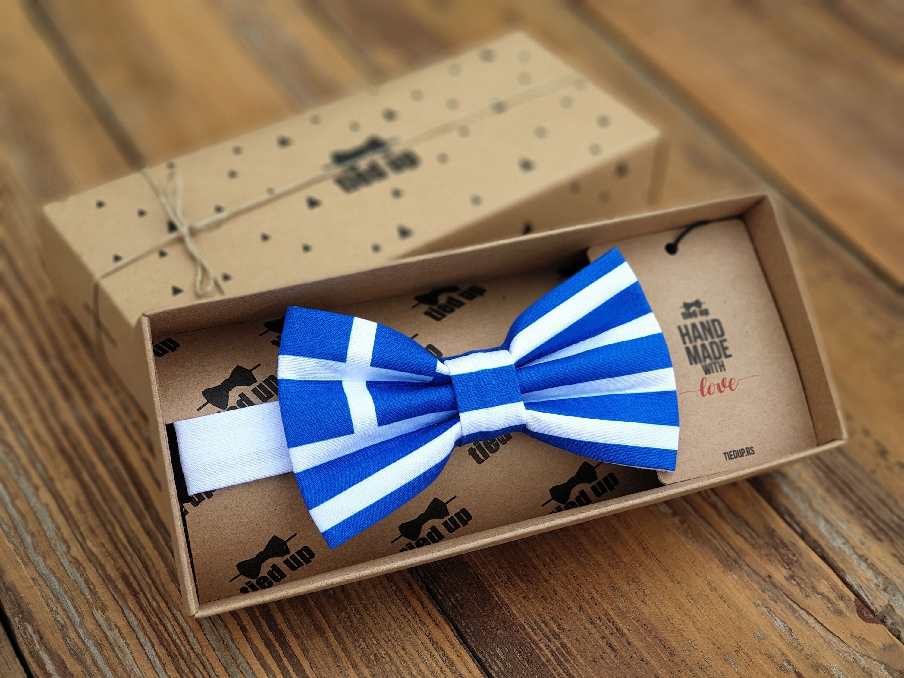 Funny Pattern Bowtie Bahamas Flag Men's Bow Tie - Pre-Tied Adjustable Funny Printed Bowtie Adjustable Neckwear