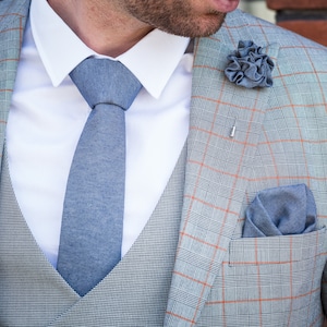 Denim Retro skinny Tie, Denim ties, gift, retro, gifts for him, anniversary, Wedding tie, Ties, Tie for men, Deenim Casual Tie, Denim Tie