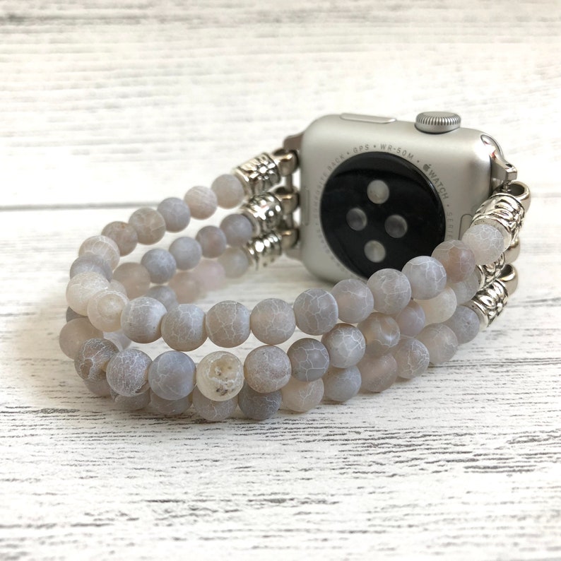 beaded fitbit versa band