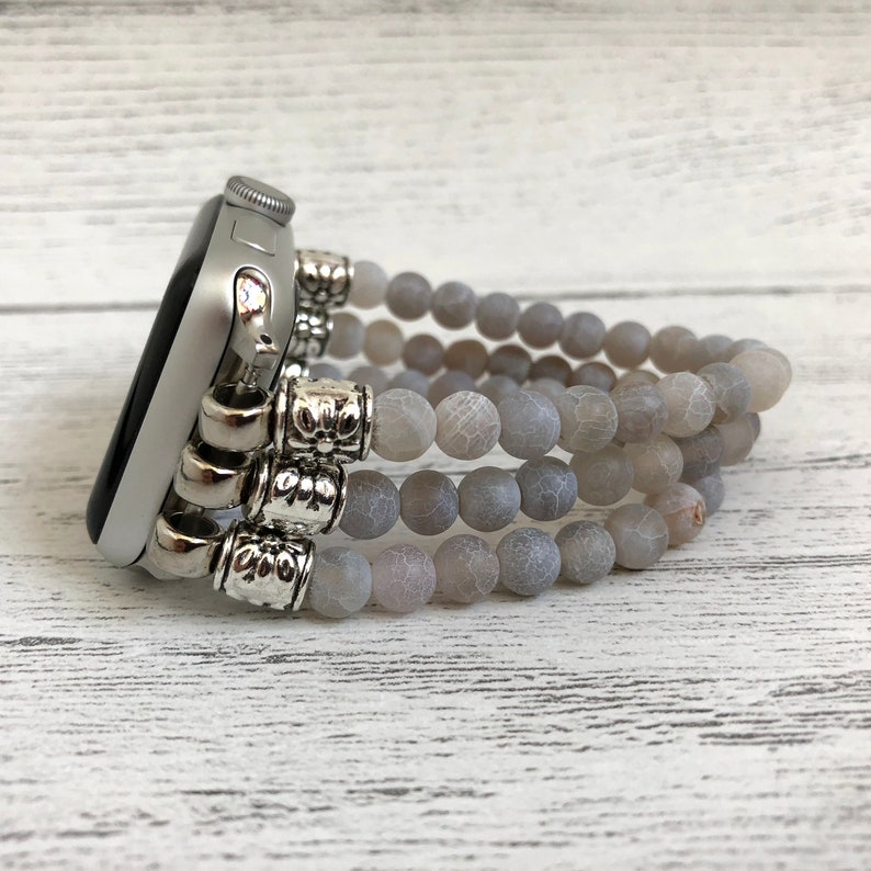 beaded fitbit versa band