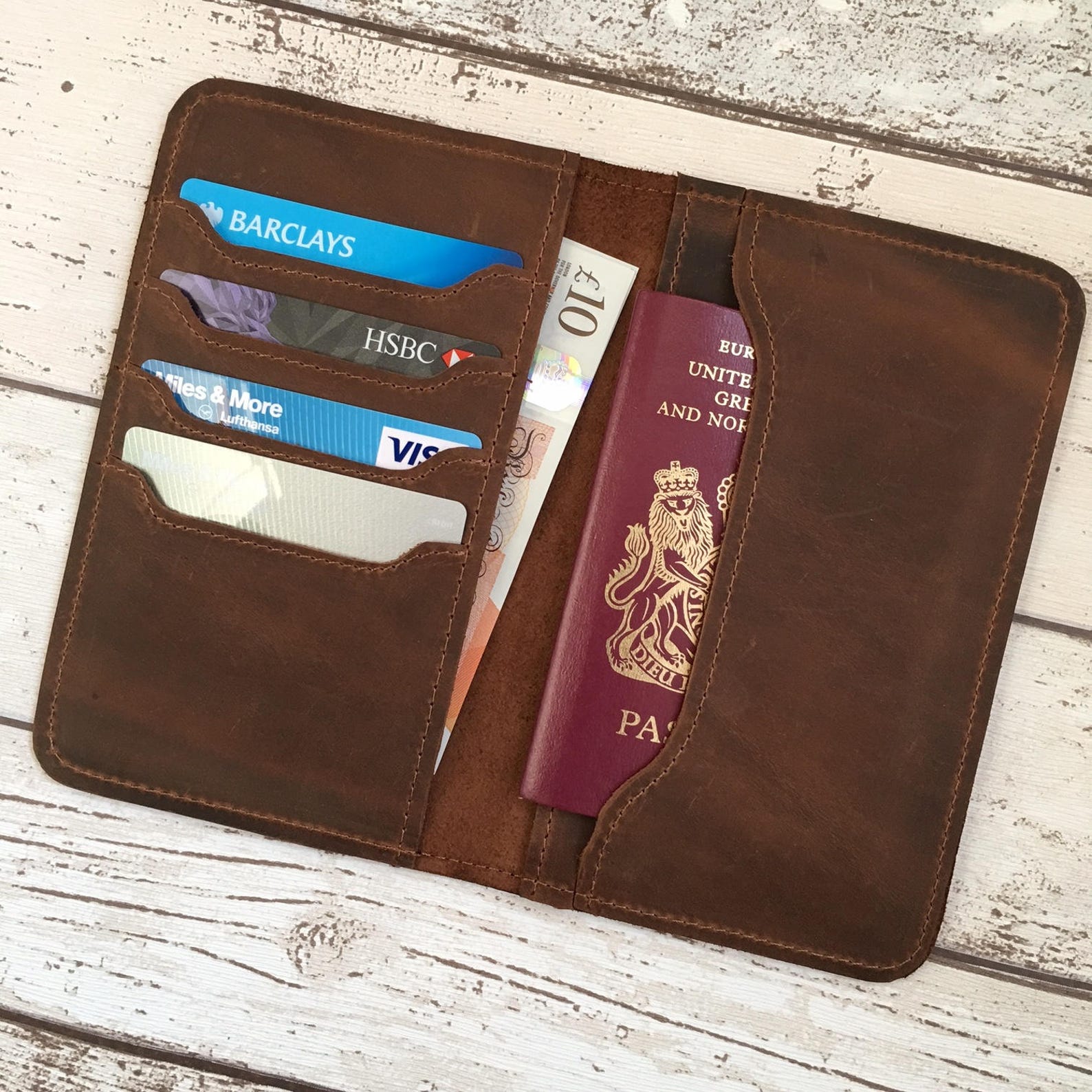 Personalized Leather Passport Wallet Leather Field Notes Cover Etsy UK