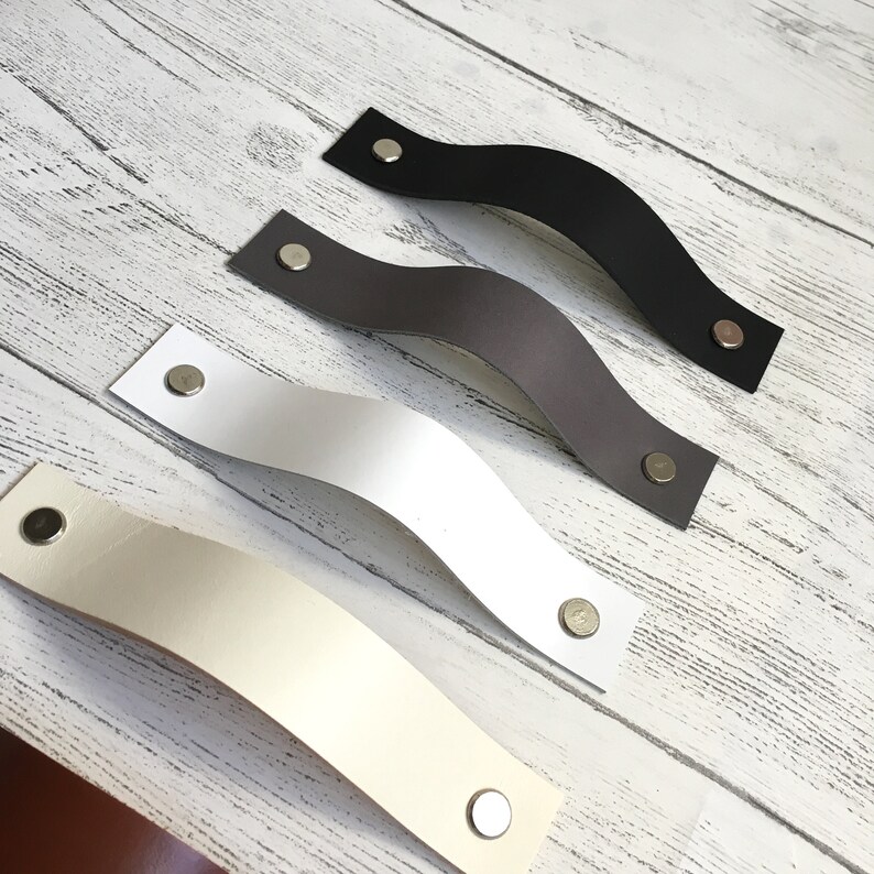 Leather Drawer Pulls Door Handles Leather Drawer Handles Etsy