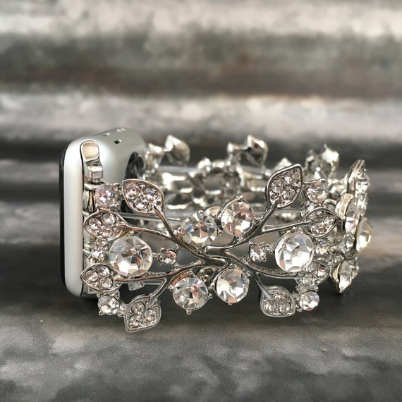 Apple Watch Band 38mm Women Apple Watch Strap Apple Watch Bracelet Rhinestone Crystal Iwatch Band 42mm Fitbit Blaze Band Fitbit Gift for Her Etsy