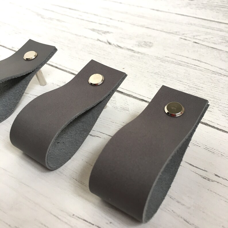 Leather Drawer Pulls Leather Door Pulls Pulls Drawer Etsy UK