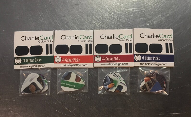 MBTA Charlie Card Guitar Pick image 2