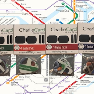 MBTA Charlie Card Guitar Pick image 1