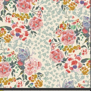 Art Gallery fabric/Jardin Delicate/jersey Knit/4 way stretch/sold by the 1/2 yard.
