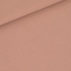 See You at Six Fabric/French Terry - Café Au Lait - R/4 way stretch/sold by the 1/2 yard.