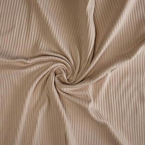 Family Fabrics/shadow gray/4 way stretch/Jersey knit RIBBED, 8x4 rib/sold by the 1/2 yard.