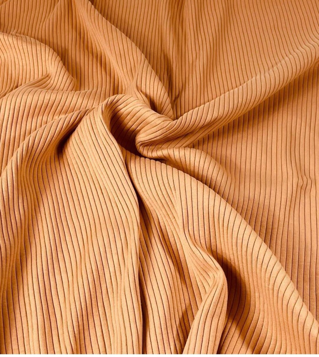 Family Fabrics/sandstorm/jersey Knit RIBBED/4 Way Stretch/8x4 Rib/sold