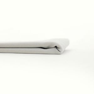 See You at Six fabric/Glacier Gray - R/RIBBED Jersey knit/4 way stretch/sold by the 1/2 yard.