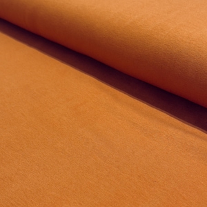 See You at Six Fabric/French Terry/Autumnal Brown - R4 way stretch/sold by the 1/2 yard.