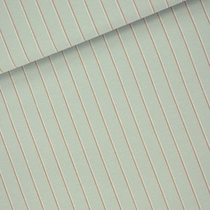 See You at Six fabric/Lines 2N/French Terry/Mercury Green - R/4 way stretch/Sold by the 1/2 yard.