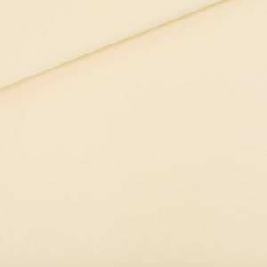 See You at Six Fabric/French Terry/Navoja Beige - R /4 way stretch/sold by the 1/2 yard.
