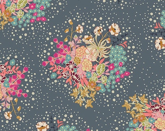 Art Gallery fabric/Powder Bloom/jersey Knit/4 way stretch/sold by the 1/2 yard.