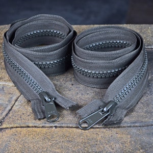 TWO long big Military Zipper 34in
